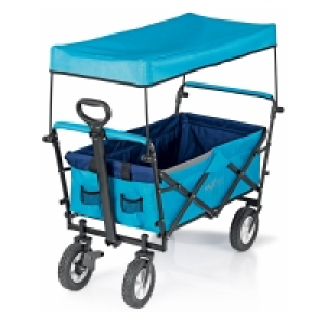 MAXXMEE Bollerwagen - blau-schwarz - faltbar