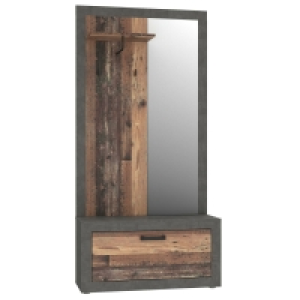 Roller  Garderobe - Old Wood Vintage - Beton-Optik - 93 cm