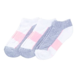 Damen-Sport-Sneakersocken mit Kontrast-Design, 3er Pack 3.99 €