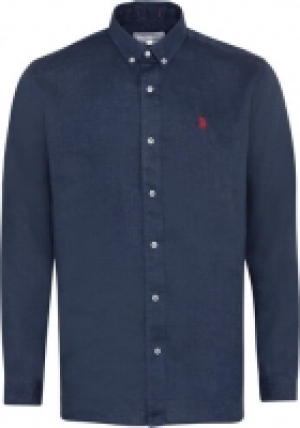 U.S. Polo Assn. Leinenhemd, Button-Down-Kragen, Stickerei, für Herren 49.99 €
