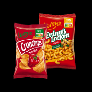 Lorenz Crunchips oder Erdnußlocken 0.88 €