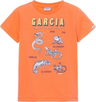 Karstadt  Garcia T-Shirt, Rundhals-Ausschnitt, Print, uni, für Jungen