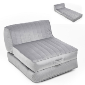 XXL-Relaxsessel - hellgrau - Samtvelours - mit Liegefunktion 269.00 €