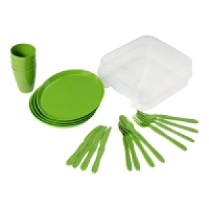 Geschirr-Set aus Kunststoff, 21-teilig 8.99 €