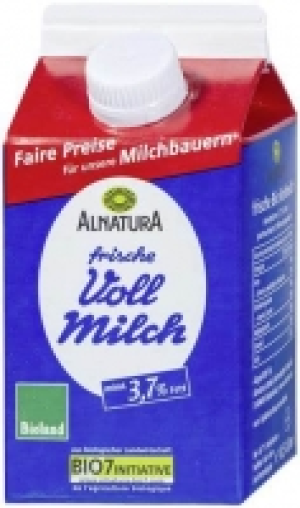 Frische Vollmilch 0.85 €