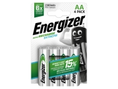 Energizer NiMH Akkumulator Extreme, Mignon AA Batterie, 2300 mAh, vor