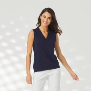Damen-Sweat-Top mit V-Ausschnitt 4.19 €