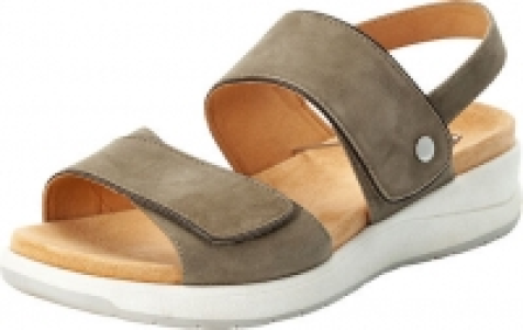 Karstadt  Hush Puppies® Sandaletten, Veloursleder, Klettverschluss, atmungsaktiv