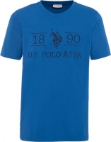 Karstadt  U.S. Polo Assn. Mix und Match Lounge-Shirt, Logo-Print, Rundhals-Aussc