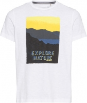 GLOBETROTTER T-Shirt, Flammgarn, Print, für Herren