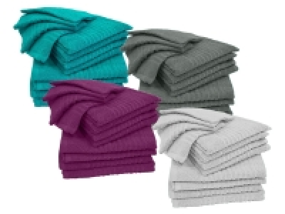 Kinzler Handtuch-Set 12teilig, Frottierset: Duschtuch, Handtuch, Gäste