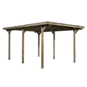 OBI  Flachdach-Einzelcarport Holz 300 cm x 500 cm