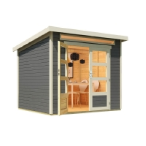 Wolff Finnhaus Holz-Gartenhaus Venlo Titangrau B x T: 238 cm x 213 cm 1,179.00 €