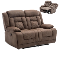 Roller  2-Sitzer Sofa - Vintage braun - Microfaserstoff in Lederoptik