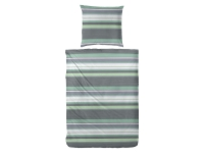 Primera Feinbiberbettwäsche Gestreift Grün 9.99 €
