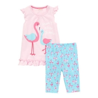 NKD  Baby-Mädchen-Set mit Flamingo-Muster, 2-teilig