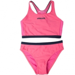 MANGUUN Bikini, Kontrast-Paspeln, Racerback, für Mädchen