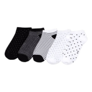 Damen-Sneaker-Socken mit unterschiedlichen Variationen, 5er-Pack 6.39 €