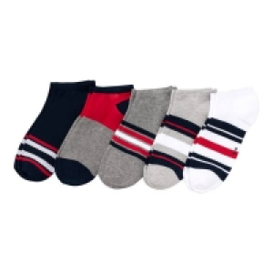 Herren-Sneaker-Socken mit farbigem Muster, 5er-Pack 6.39 €