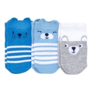 NKD  Baby-Jungen-Sneaker-Socken mit unterschiedlichen Motiven, 3er-Pack