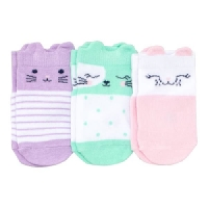NKD  Baby-Mädchen-Sneaker-Socken in unterschiedlichen Designs, 3er-Pack