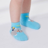 NKD  Baby-Jungen-Sneaker-Socken mit Tiermotiven, 3er-Pack