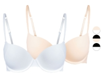 ESMARA® Damen Push Up BHs, 2 Stück, mit verstellbaren Trägern 7.99 €