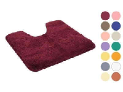 Kinzler Mikrofaser Badematte Uni »50 x 55 cm«, mit Ausschnitt