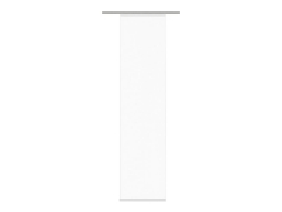 Home Wohnideen Schiebevorhang Rom Uni Voile weiß 245 x 60 cm, transpar