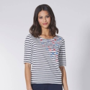Damen-T-Shirt mit Blumenstickerei 9.59 €