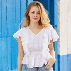 Damen-Bluse mit Flügelärmeln 7.99 €