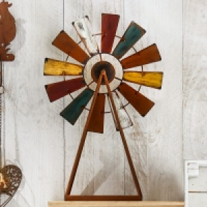 Windmühle in Rost-Optik, ca. 34,5x12x53cm 18.39 €