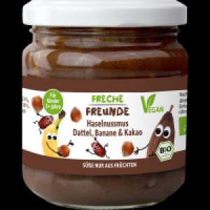 Erdbär Bio Freche Freunde Haselnussmus Dattel, Banane & Kakao