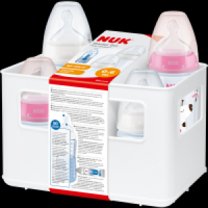 Nuk First Choice+ Starter Set mit Temperature Control Rosa/Weiß