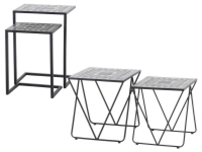 Lidl Siena Garden SIENA GARDEN Beistelltisch-Set »Como«, 2-teilig