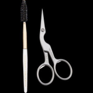 Tweezerman Brow Shaping Scissors & Brush - Augenbrauenschere & Augenbrauenbürstch