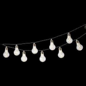Ideenwelt Solar-LED-Glühlampenlichterkette