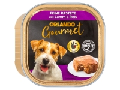 ORLANDO Gourmet Hundenassnahrung Feine Pastete mit Lamm & Reis, 33 x 1
