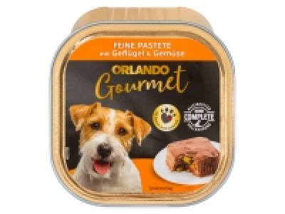 ORLANDO Gourmet Hundenassnahrung Feine Pastete mit Geflügel & Gemüse,