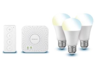 Livarno Home Starter Kit inkl. Gateway & 3 Leuchtmittel, Zigbee Smart