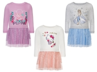 Lidl Lupilu® LUPILU® Kleinkinder / Kinder Mädchen Sweatkleid, mit angesetzem Tüllro