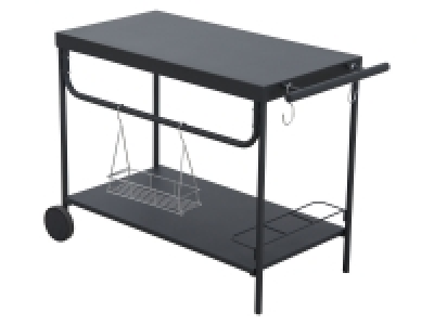 Lidl Leco Leco Grill-Serviertisch, mit zwei robusten Rollen