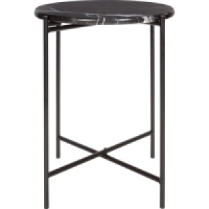 Beistelltisch mit Marmorplatte Midnight Mystery Ø 43 cm H: 50 cm Schwa 41.99 €