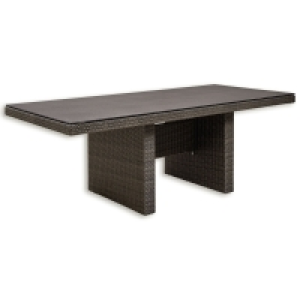 Gardiola Gartentisch - grau-braun - 220x100 cm