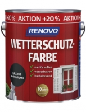Wetterschutzfarbe, für außen, 3 l, anthrazit, seidenglänzend 37.99 €