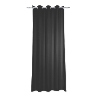 Roller  Ösenvorhang - schwarz - 140x235 cm