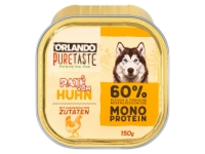 ORLANDO Pure Taste Hundenassnahrung Huhn Mono-Protein Paté 0.79 €