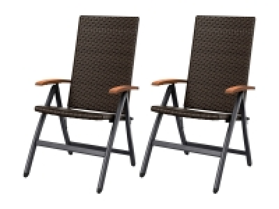 Livarno Home Klappsessel »Valencia«, 2er Set, verstellbar, braun 89.99 €