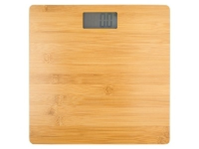 Wenko Bambus Personenwaage, mit LCD-Display