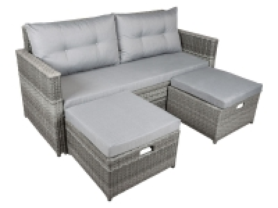 Garden Pleasure Lounge-Sofa »MALTA«, mit zwei einschiebbaren Hockern,  709.99 €